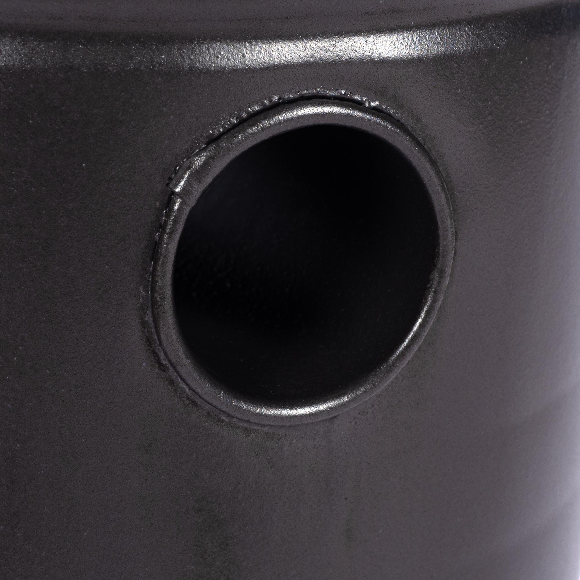 Burlan recuperator caldura, rotund, 130 mm, Gri mat